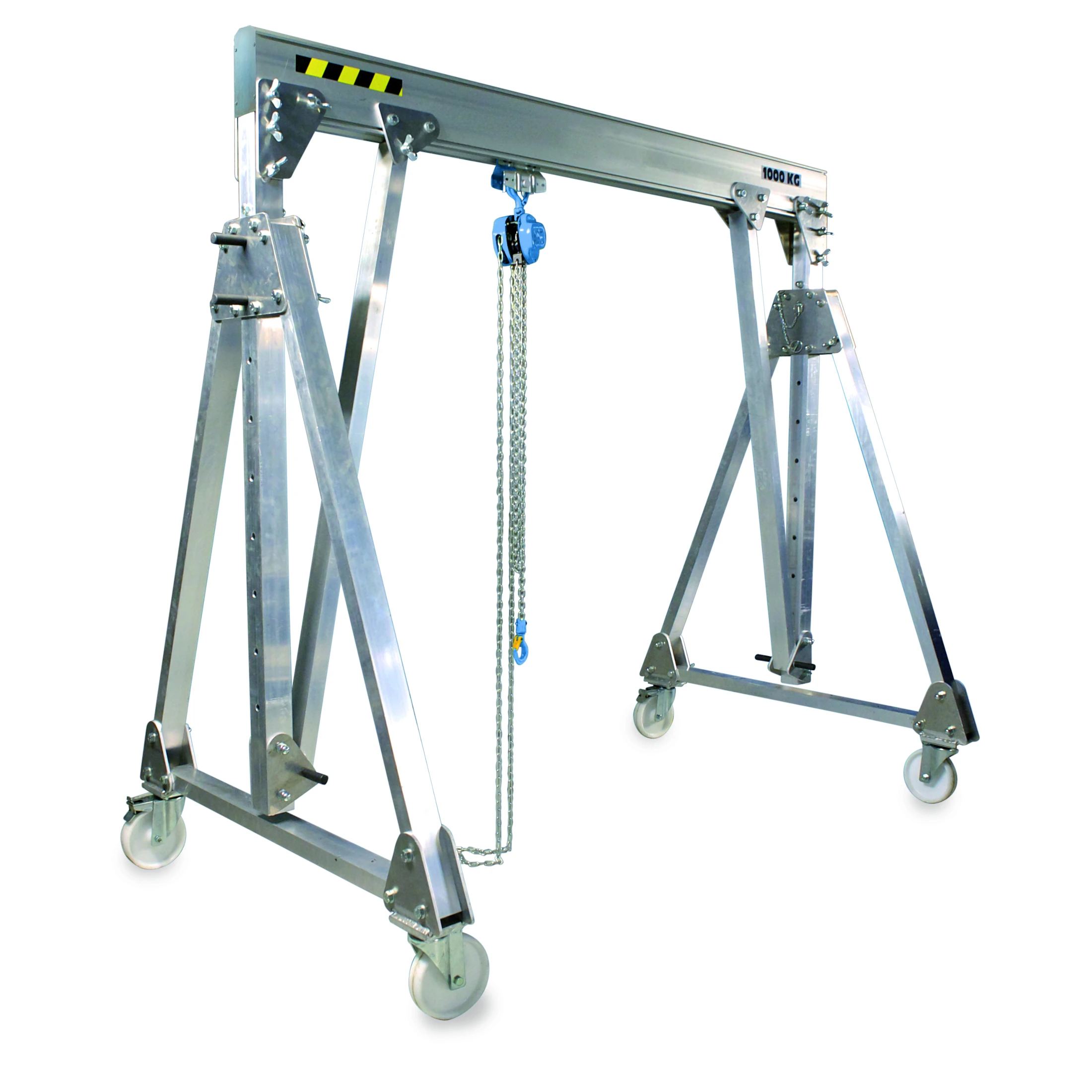 Macara portal pliabilă din aluminiu (APPD), 250–2000 kg