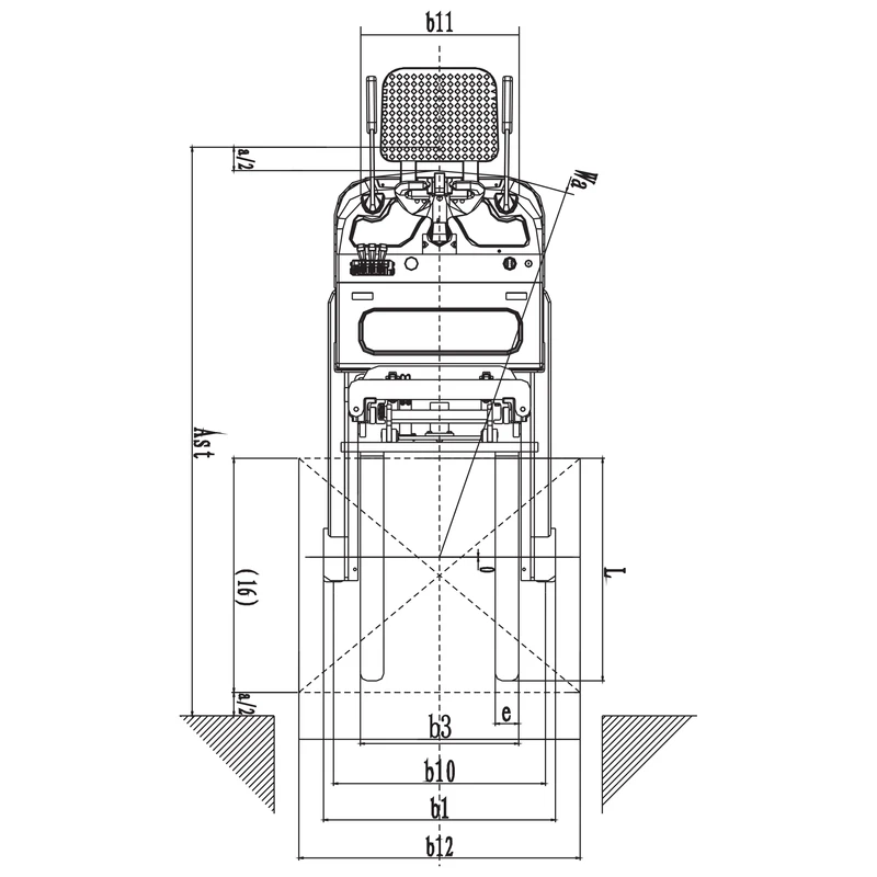 Catarg retractabil al stivuitorului electric EVVP12C-P/EVVP15C-P