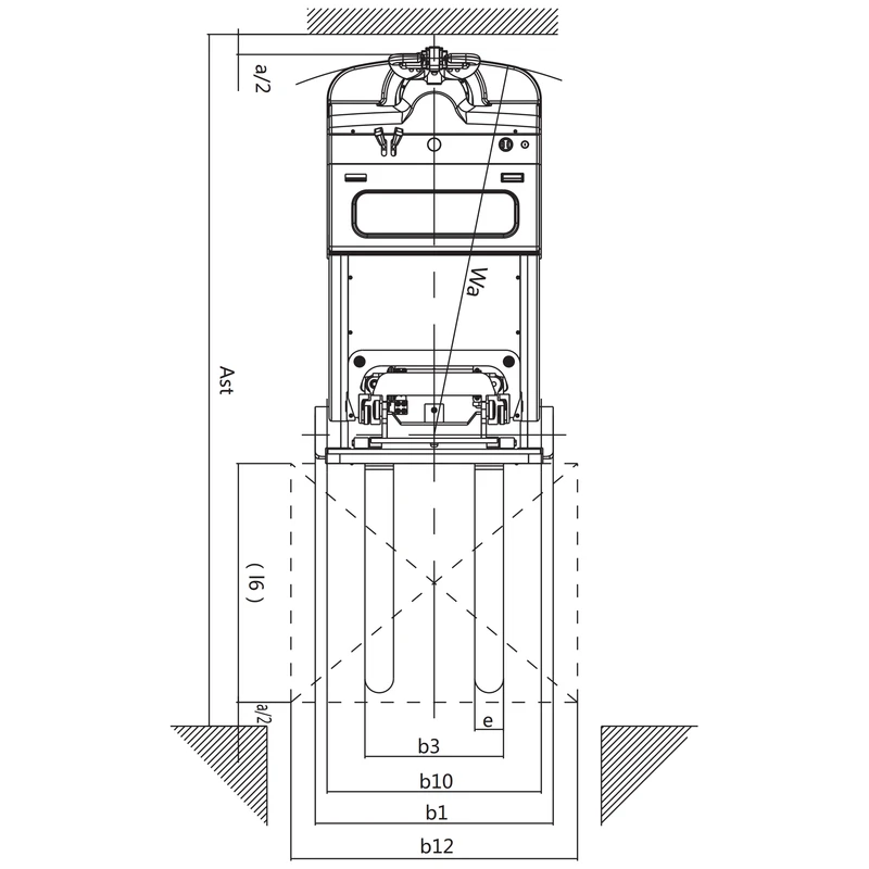 Stivuitor electric cu catarg EVVP15H/EVVP05H, înălțime de ridicare până la 5600 mm