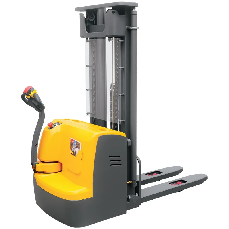 Stivuitor electric cu catarg pentru paleți, cu operator pietonal (EVV10/EVV12/EVV15), 1000–1500 kg, 1600–5600 mm