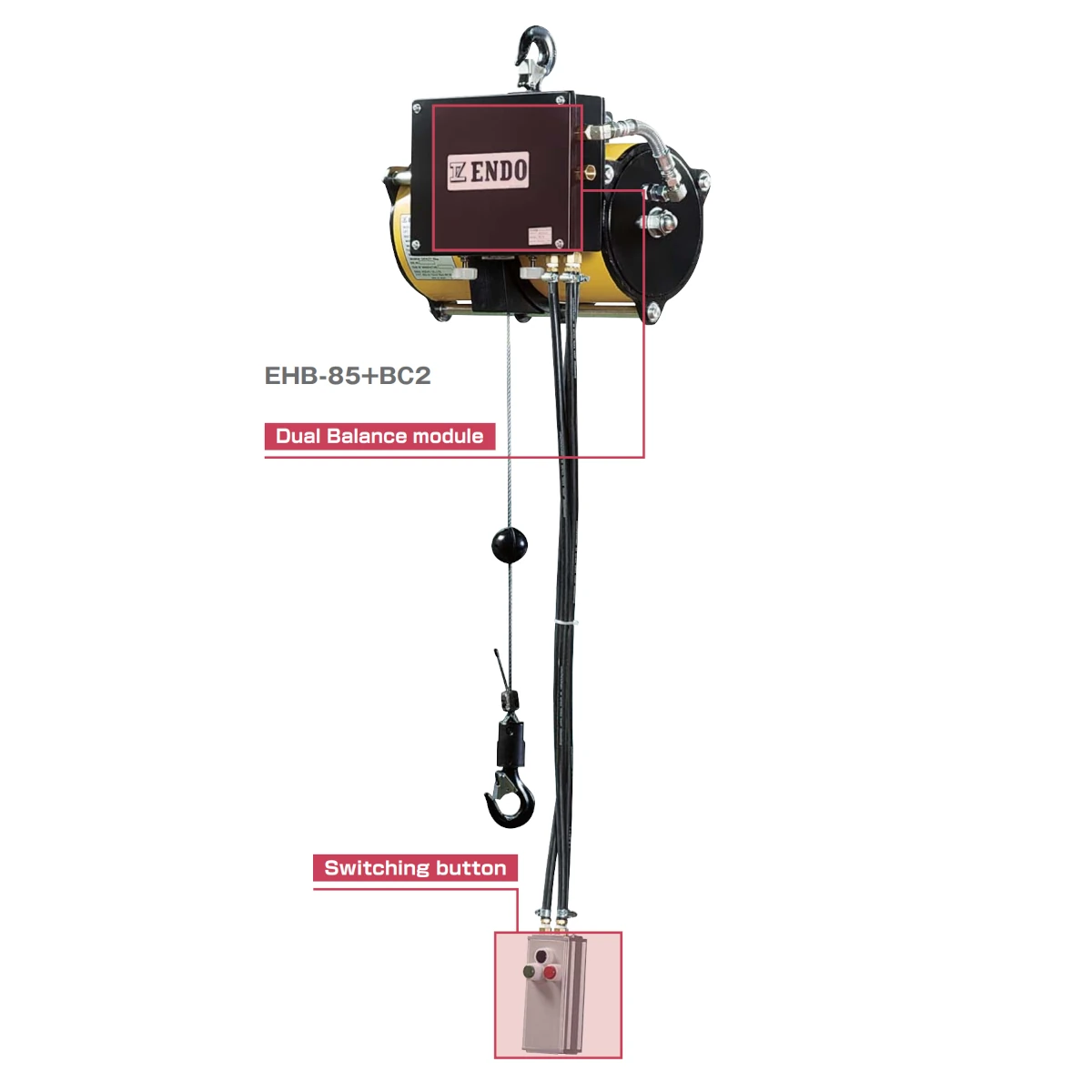 Echilibrator pneumatic ENDO EHB-BC2 pentru sarcini de până la 270 kg
