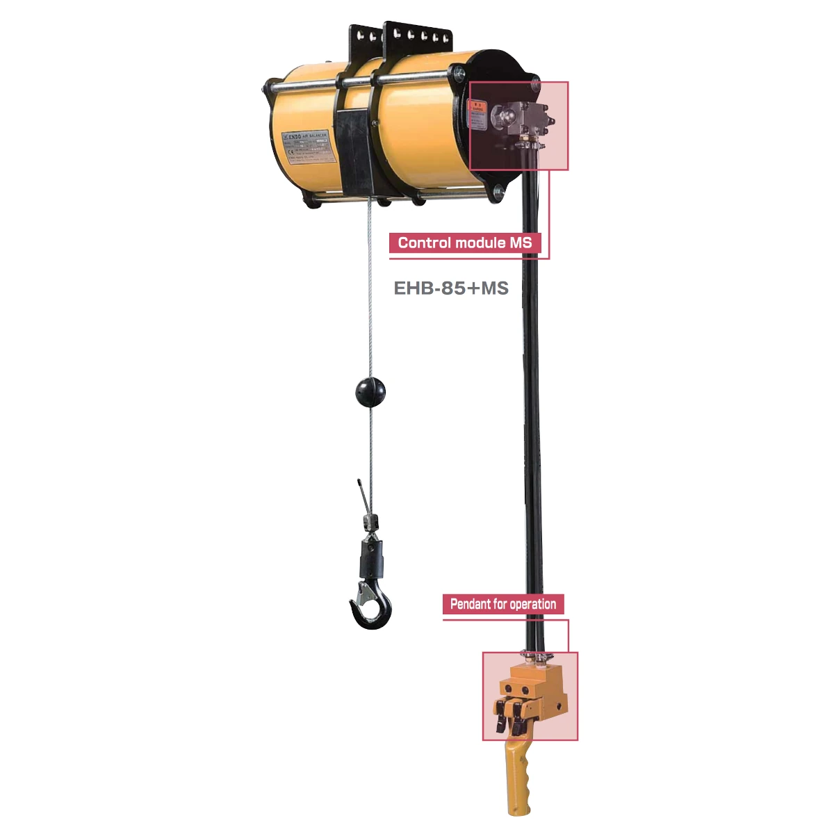 Echilibrator pneumatic ATEX ENDO EHB (modul MS) 0–270 kg