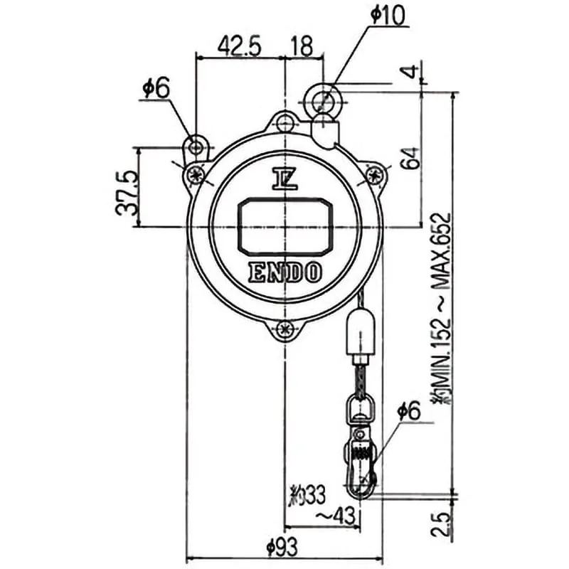 Echilibrator cu arc cu gravitație zero ENDO EK-00
