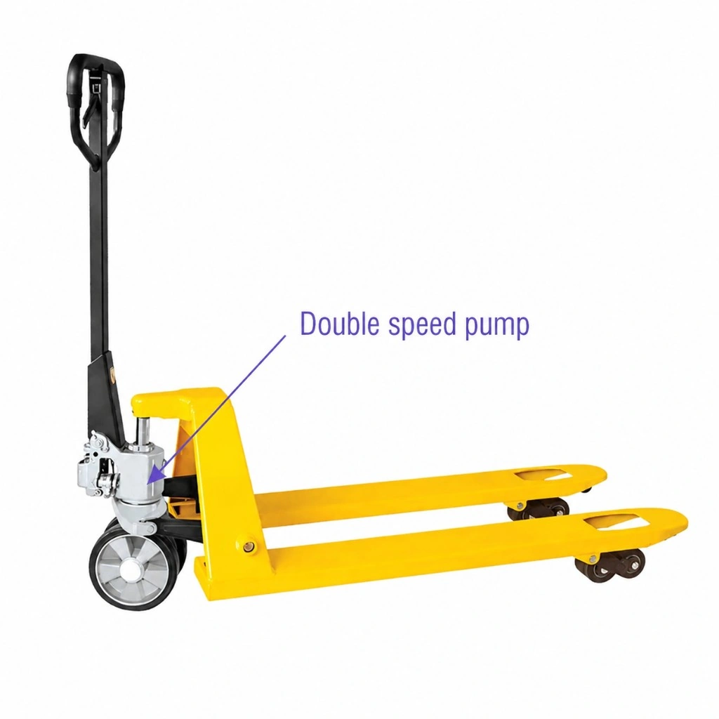 Transpalet manual cu ridicare rapidă (RPV2500BP), 2500 kg
