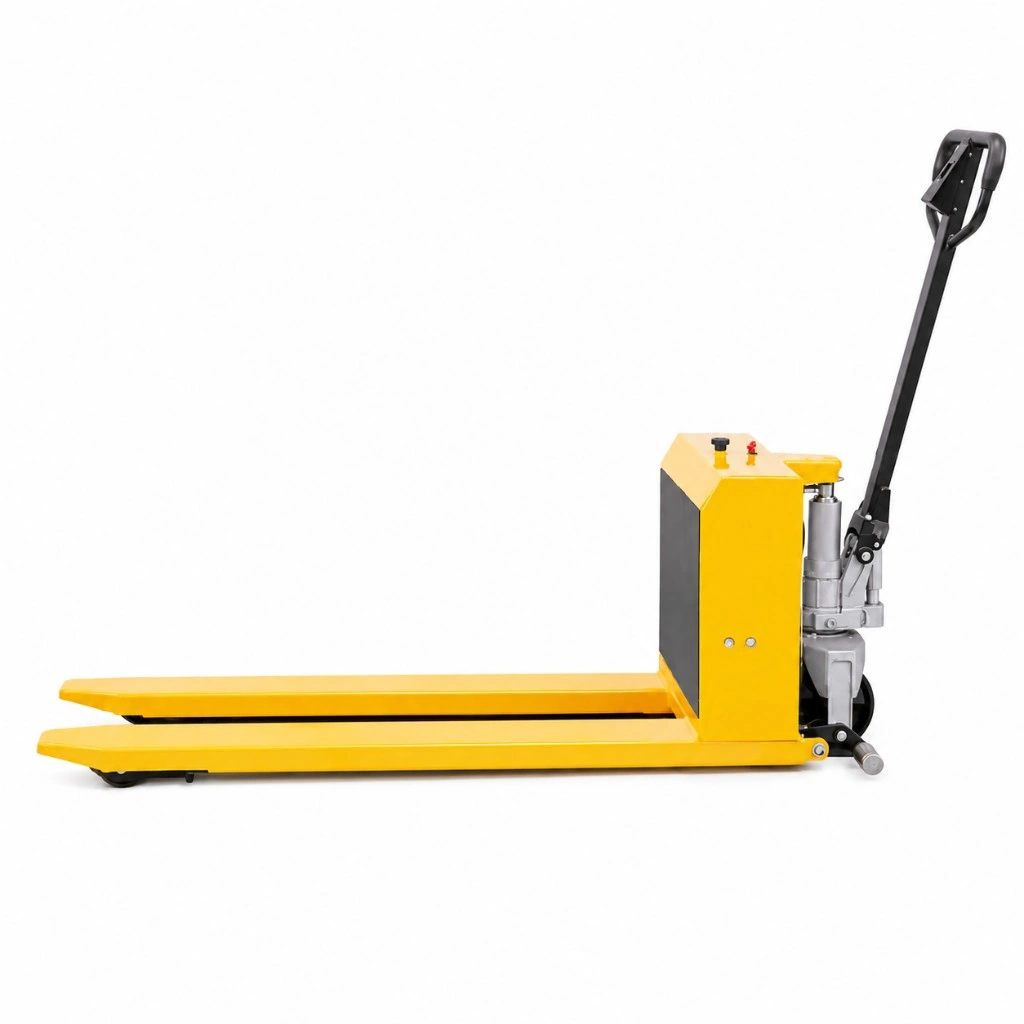 Transpalet semielectric tip foarfecă cu ridicare la înălțime (PESV8), 1000 kg