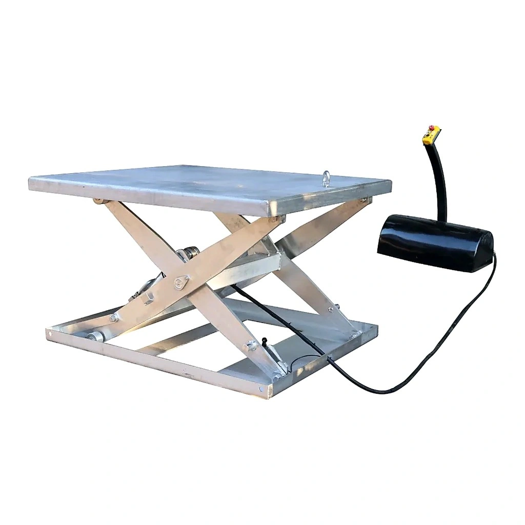 Masă elevatoare electrică din oțel inoxidabil AISI 304 (JHS1800S), 1800 kg
