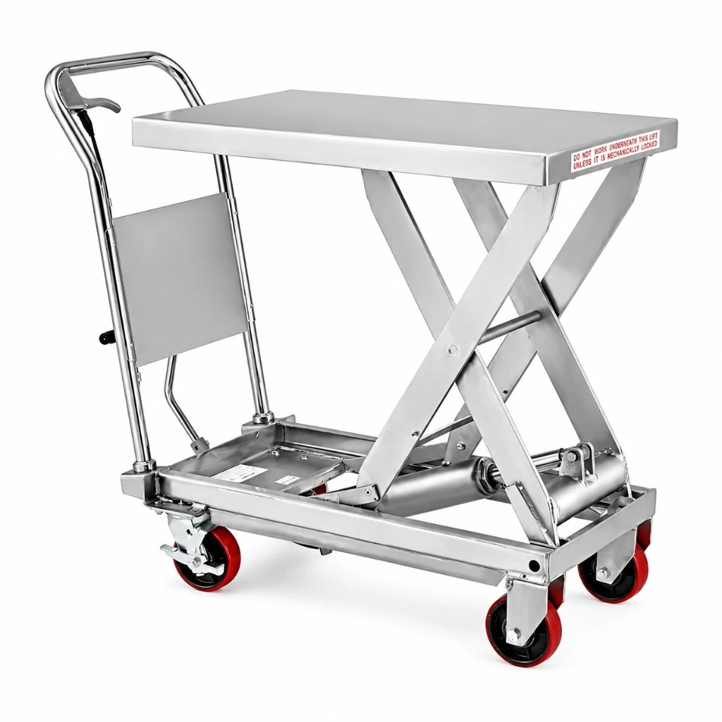 Masă elevatoare mobilă din oțel inoxidabil (MPS300S), 300 kg