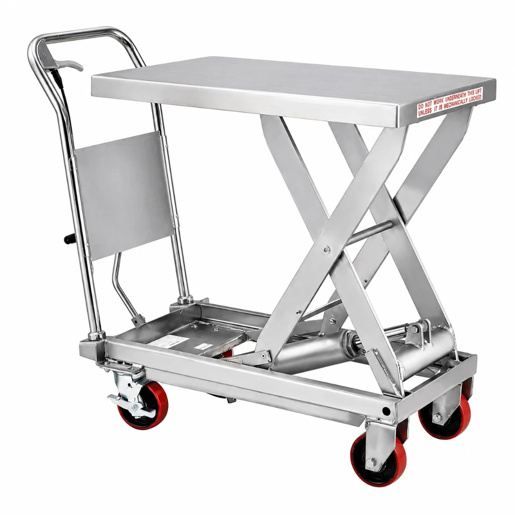 Masă elevatoare mobilă din oțel inoxidabil (MPS500S), 500 kg