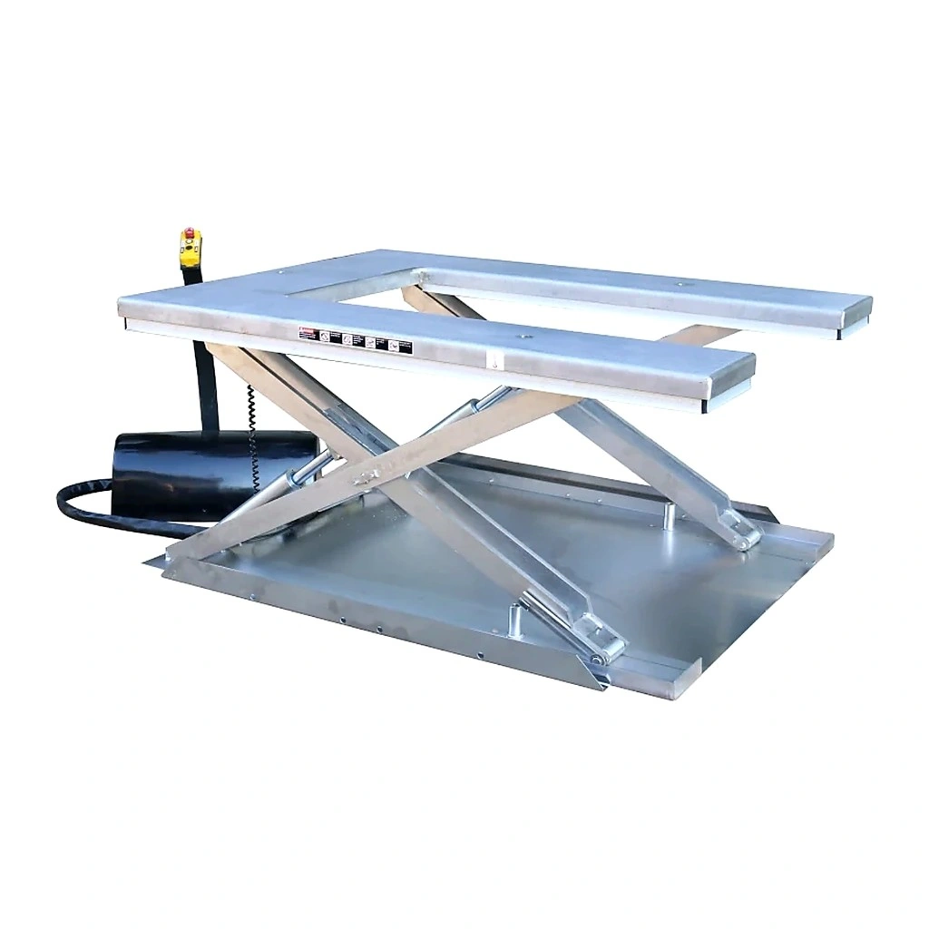 Masă elevatoare în formă de U din oțel inoxidabil AISI 304 (UHS1000S), 1000 kg