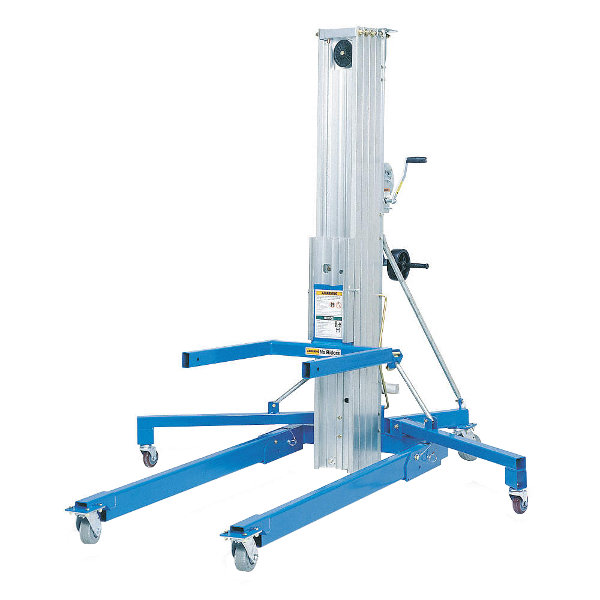 Elevator manual pentru materiale (VVR), 200–350 kg, 3000–7400 mm