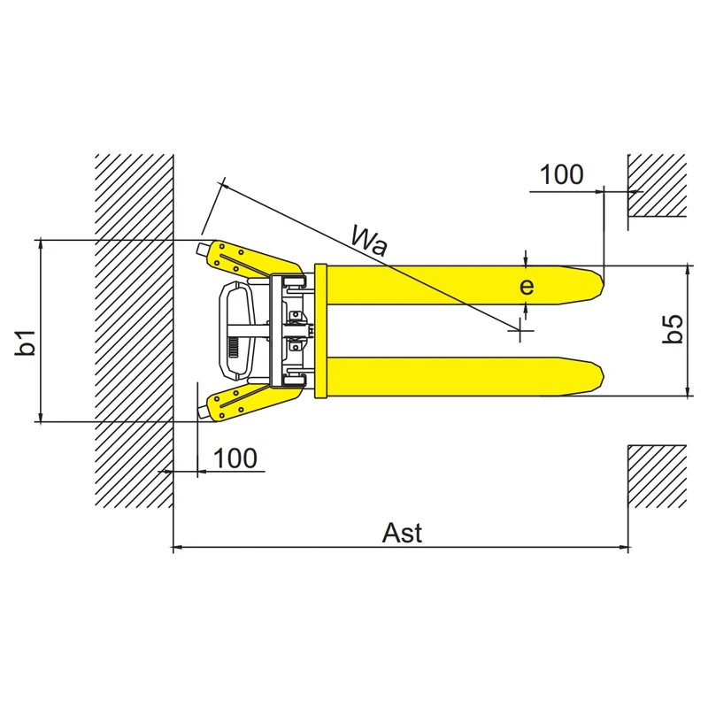 Grilajul de protecție al stivuitorului manual RVV500