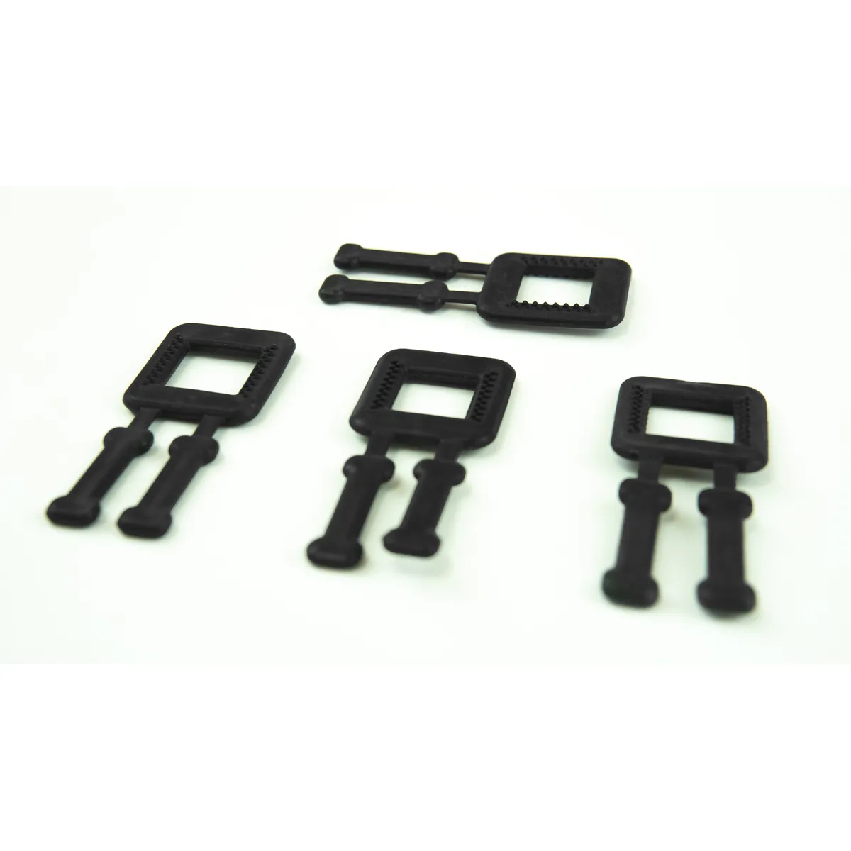 Detaliu catarame negre din plastic BUCKLES-4P pentru bandă PP de 12 mm