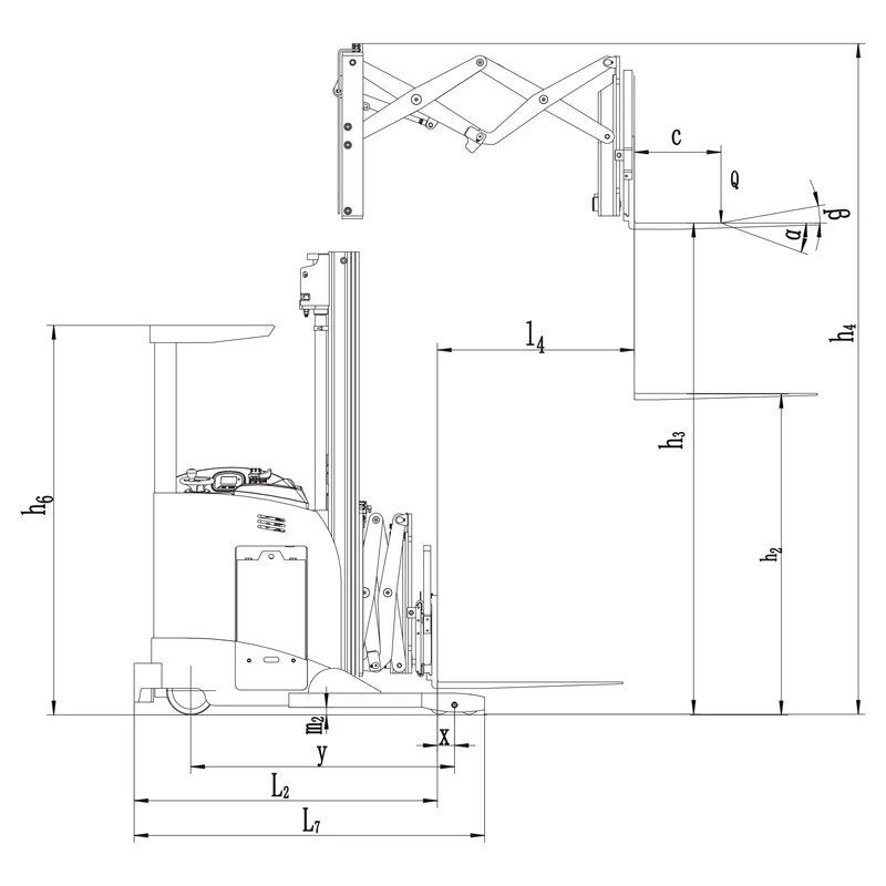 Stivuitor electric cu catarg retractabil REV15DS/REV18DS – imagine 11
