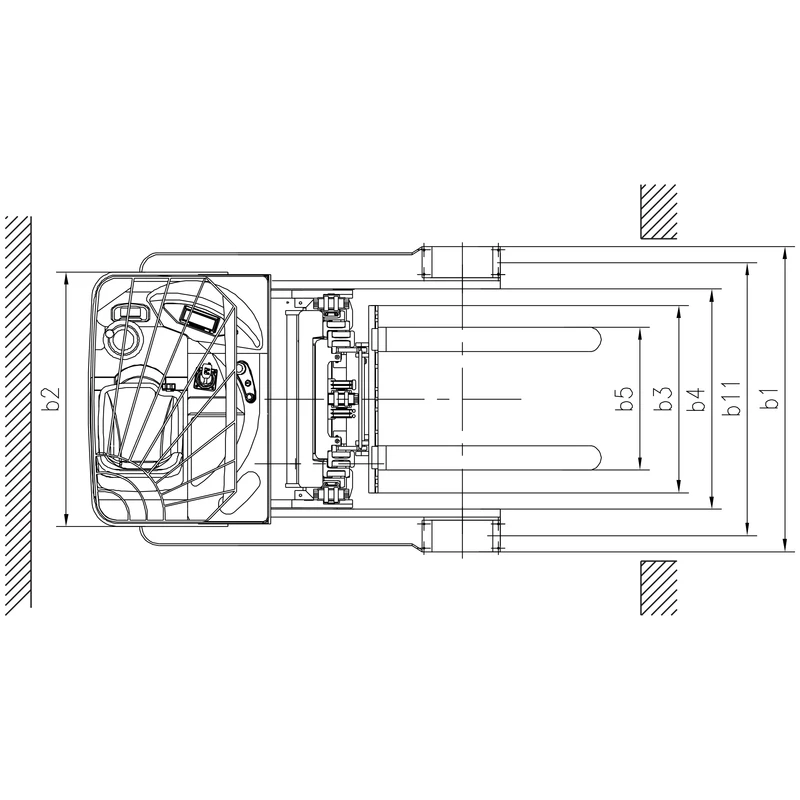 Stivuitor electric cu catarg retractabil REV20, capacitate 2000 kg – imagine 3