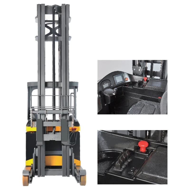 Stivuitor electric supercompact cu catarg retractabil REV16