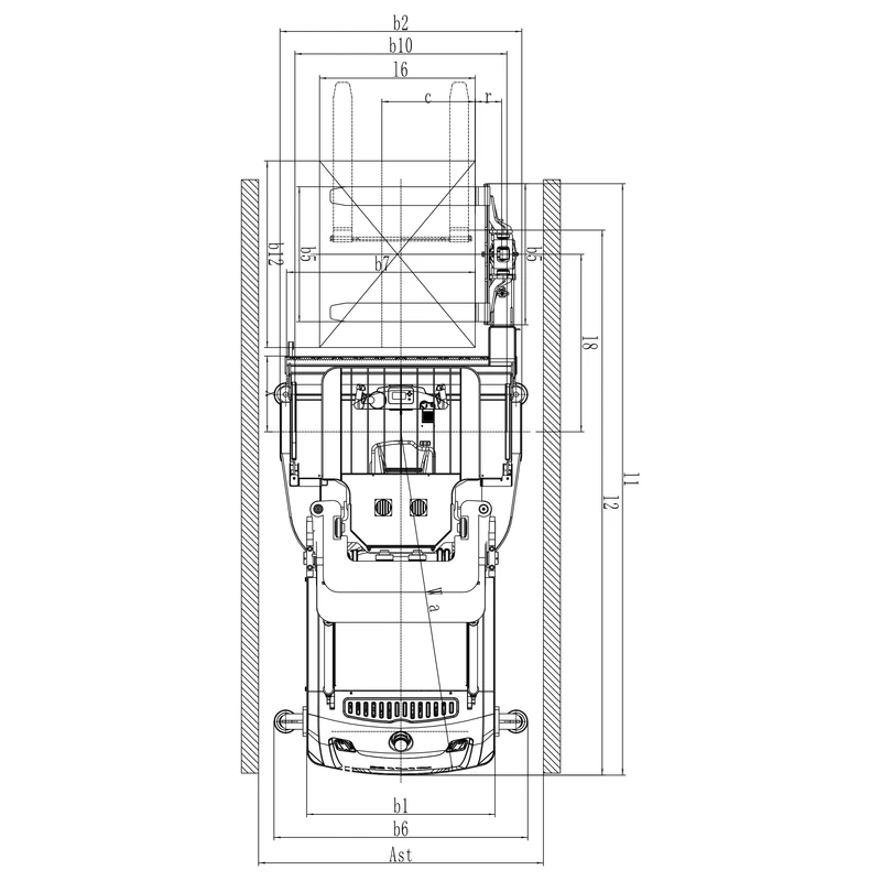 Stivuitor REV15TS cu sprijin în trei puncte – imagine 7