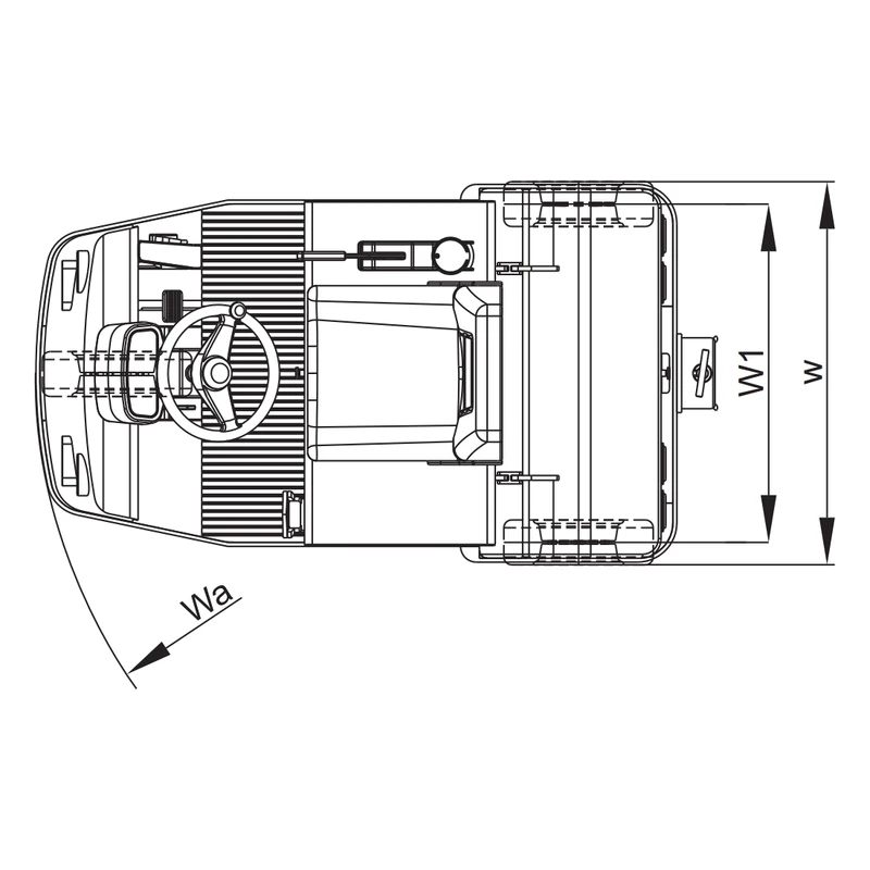Tractor electric de tractare VEV pentru depozite și fabrici