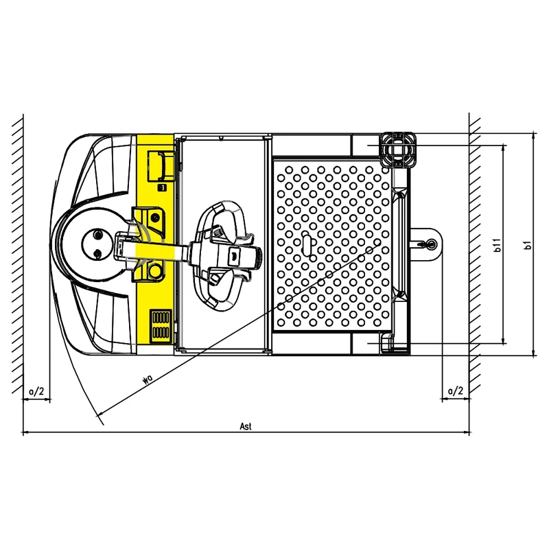 Tractor electric de remorcare VEV45ST, 4500 kg – imagine 5