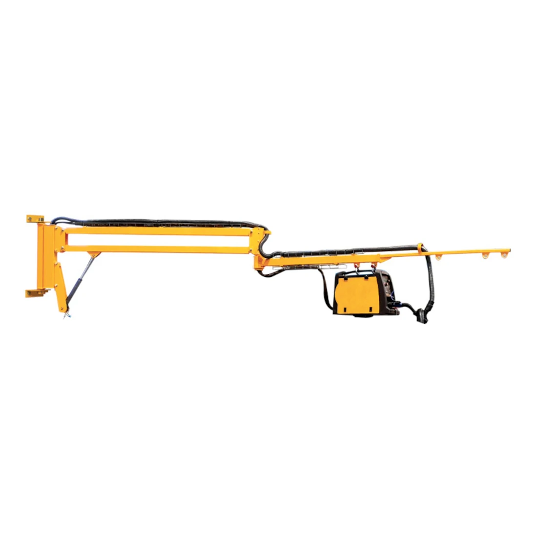 Macara pivotantă de perete cu suport derulator fix (ZDAP-F), 50 kg, 3–6 m